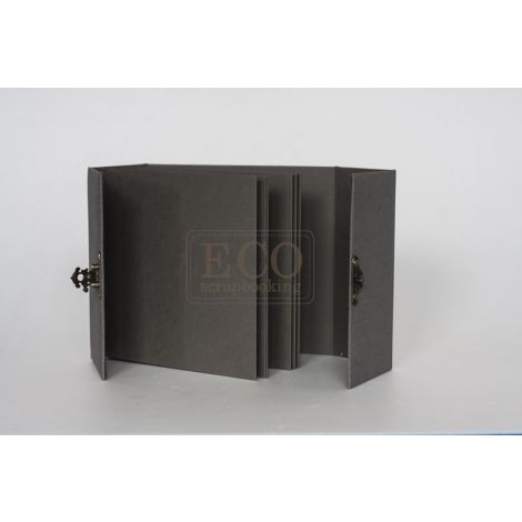 Album Bazyliszek 3D Eco 167x162x70mm Szary z zapięciem, 6 kart - 4